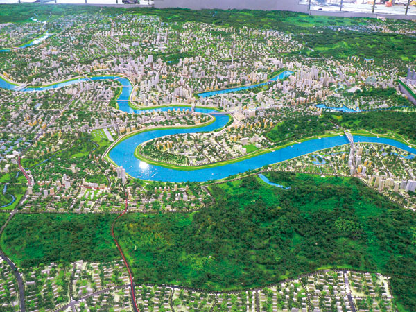 南寧城市規劃沙盤模型