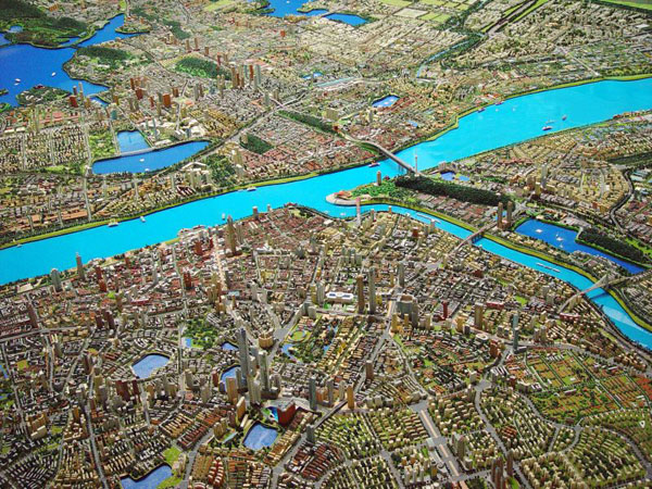 武漢城市規劃沙盤模型