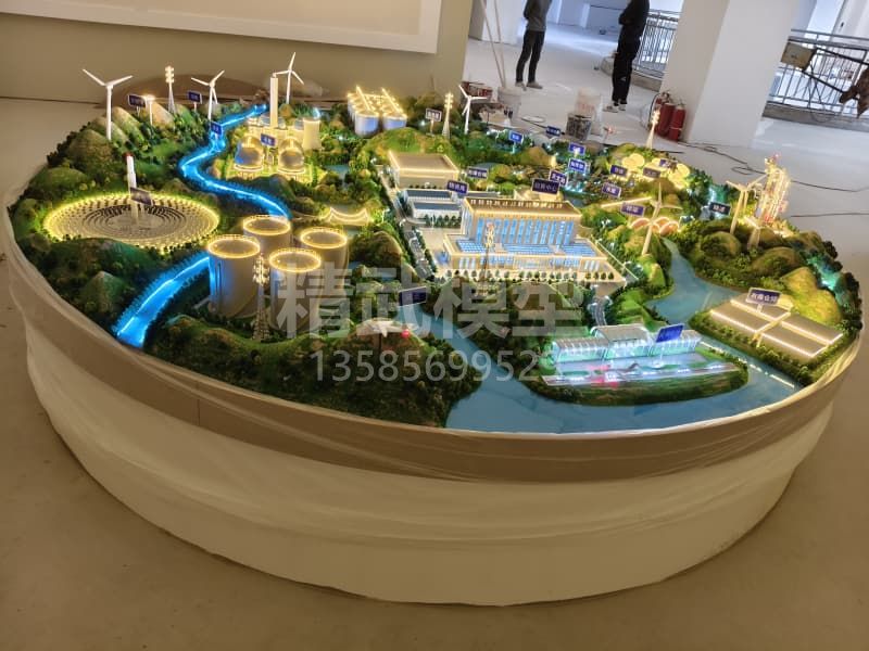 青海德令哈民防沙盤模型